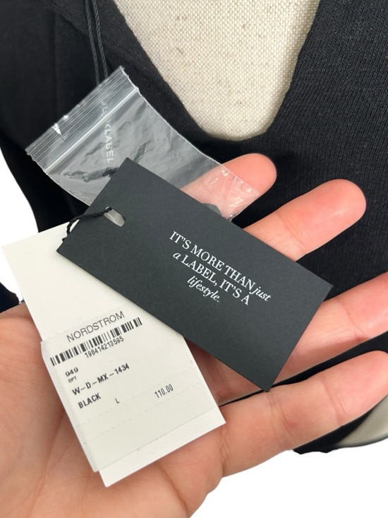 JLUXLABEL Summer Romance Cutout Side Long Sleeve Maxi Dress Black Size Large NEW - Picture 14 of 16